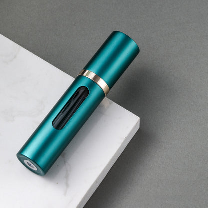 Glass Refillable Perfume Bottle with Spray Pump, Travel Size Mini Scent Atomizer, Empty Cosmetic Container for Purse
