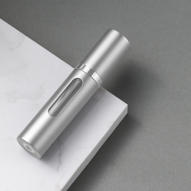Glass Refillable Perfume Bottle with Spray Pump, Travel Size Mini Scent Atomizer, Empty Cosmetic Container for Purse