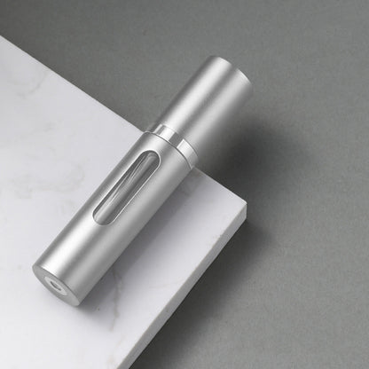 Glass Refillable Perfume Bottle with Spray Pump, Travel Size Mini Scent Atomizer, Empty Cosmetic Container for Purse