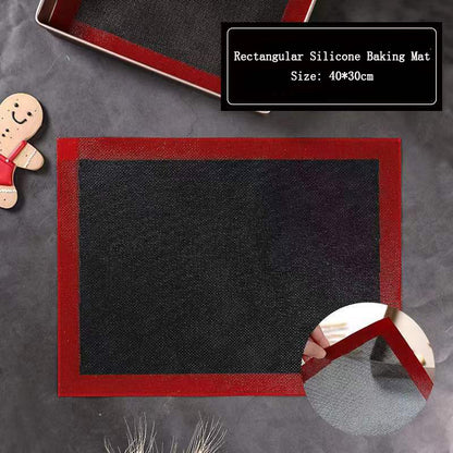 High Temp Silicone Grill Mat Baking Tray Reusable NonStick Cookie Bread Mat For Oven Microwave Brea 2