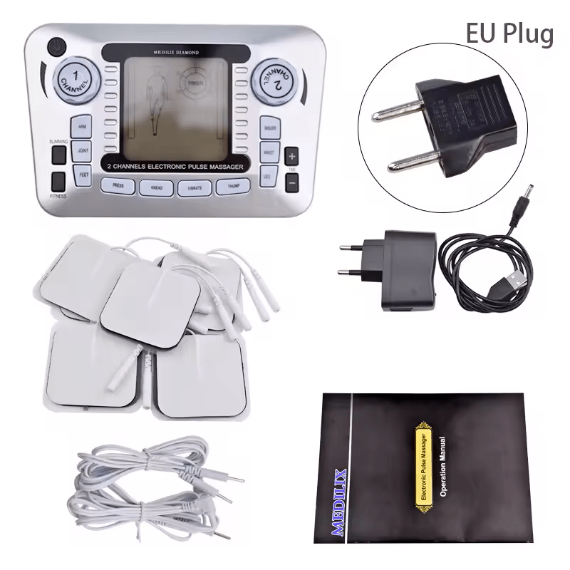 Rechargeable TENS EMS Massager  FullBody Pain Relief  Muscle Stimulator 5