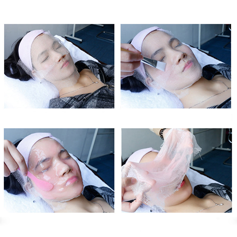 Disposable Soft Gauze Face Masks for Salon, Special Facial Sheet Mask for Skin Management, Spa, Beauty Treatment