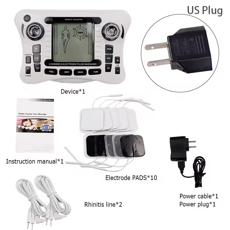 Rechargeable TENS EMS Massager  FullBody Pain Relief  Muscle Stimulator 7