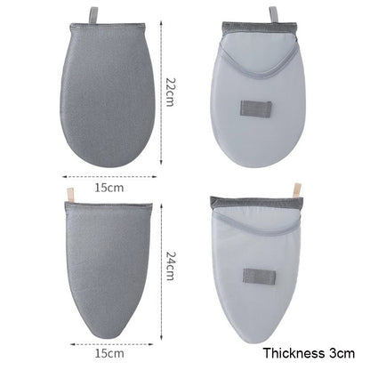 Mini Heat-Resistant Washable Ironing Board Cover Pad with Anti-Scald Glove, Stain-Resistant Ironing Surface for Garment