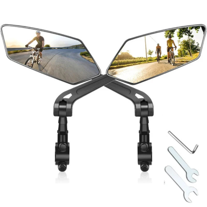 Adjustable Rotatable Bike Rear View Mirror Reflector Clear Rearview Handlebar Mirror For Bicycle El 8