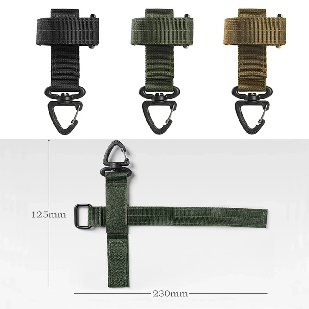 Tactical Nylon Gloves Hook Safety Clip MultiUse Outdoor Camping Hanging Buckle For Climbing Work Gl 2