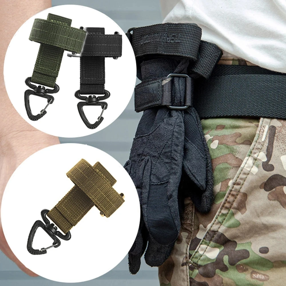 Tactical Nylon Gloves Hook Safety Clip MultiUse Outdoor Camping Hanging Buckle For Climbing Work Gl 3