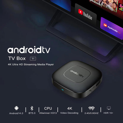 Android13 TV Box T1 With Allwinner Google Assistant Netflix Streaming Media Player Dual Band WiFi 1