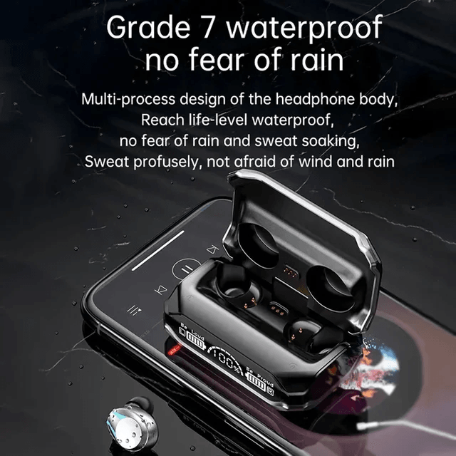 M41 Smart Touch Bluetooth Earbuds With LED Display  Waterproof Wireless Headphones For Seamless Aud