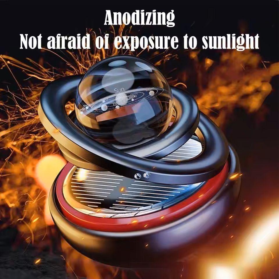 Solar Car Aromatherapy Crystal Ball Perfume Ornament 1