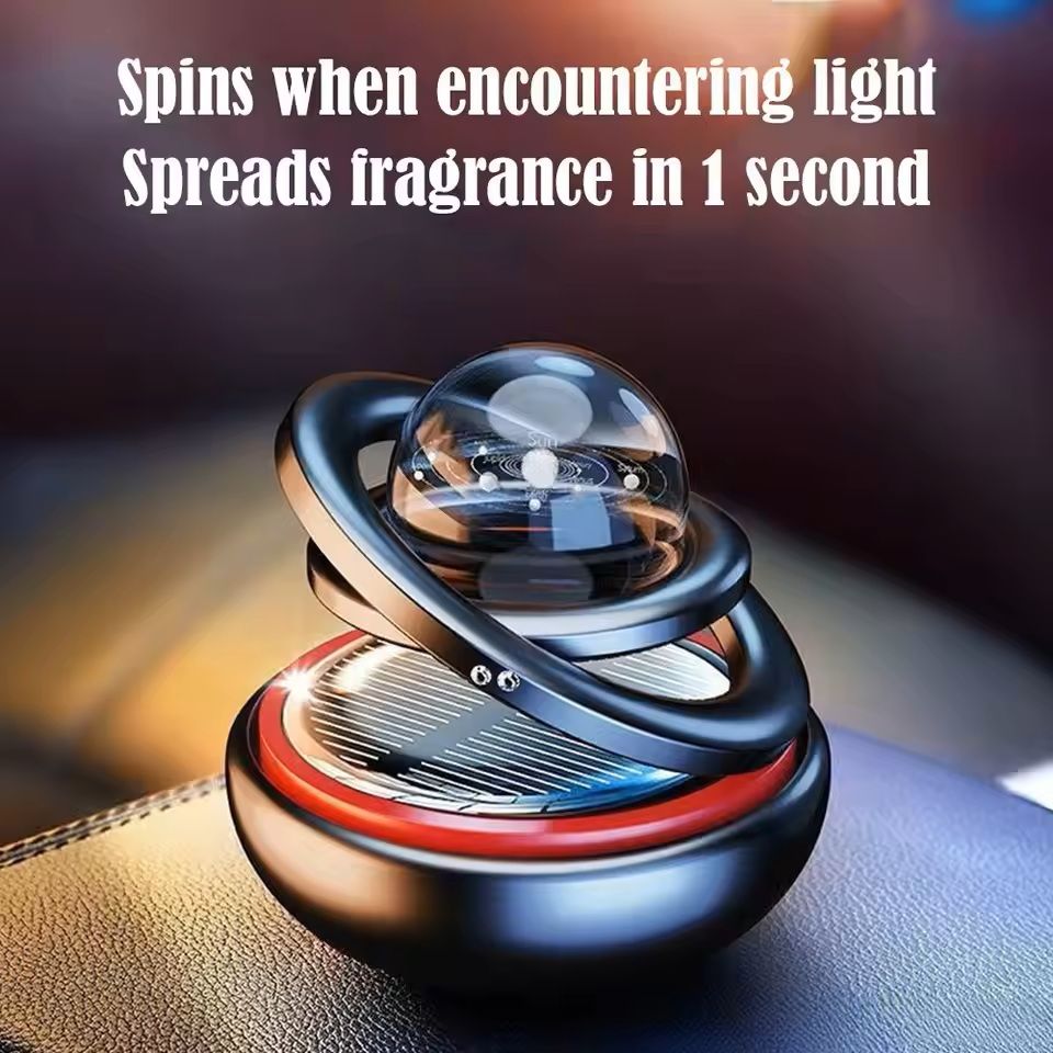 Solar Car Aromatherapy Crystal Ball Perfume Ornament 2