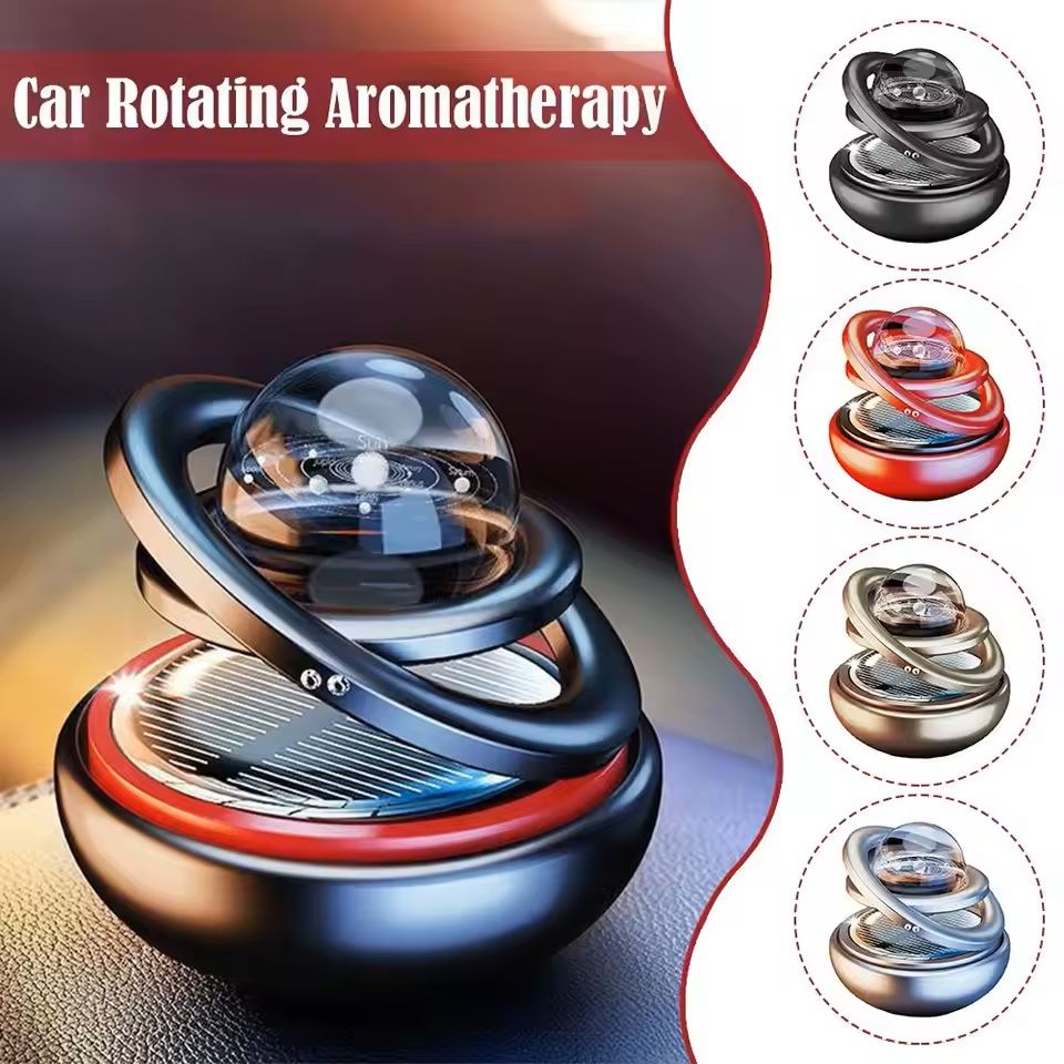 Solar Car Aromatherapy Crystal Ball Perfume Ornament 5