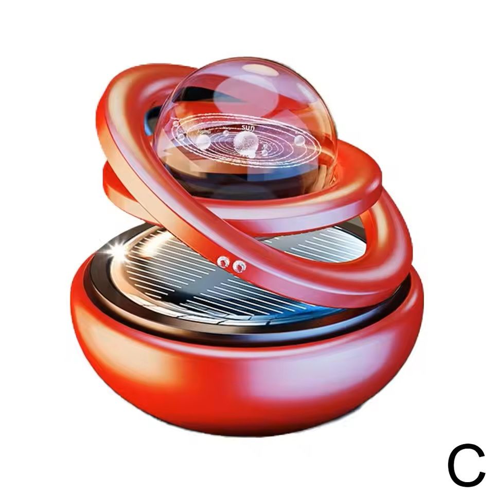 Solar Car Aromatherapy Crystal Ball Perfume Ornament 8