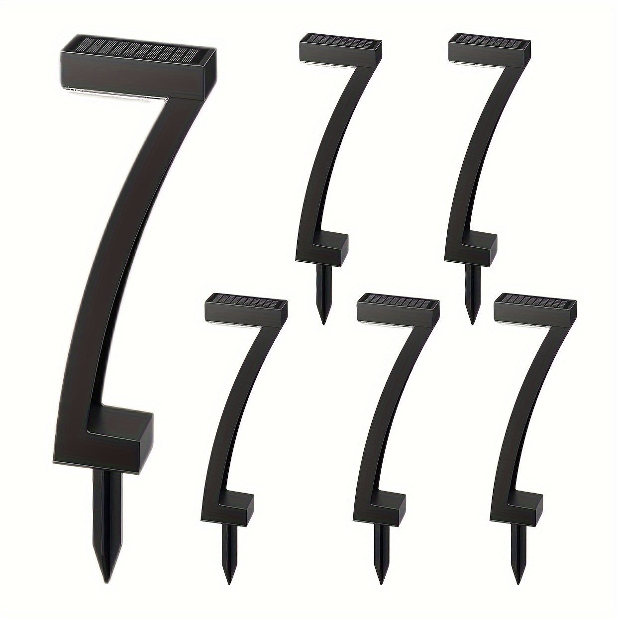 Bright Solar Outdoor Lights Pathway, 6-Pack Waterproof LED Solar Garden Lights with Auto On/Off for Outside Landscape