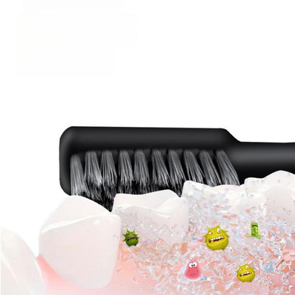 Folding Charcoal Travel Toothbrush, Compact, Portable, & Hygienic Toothbrush Ideal for Camping, Hiking & On-the-Go Oral