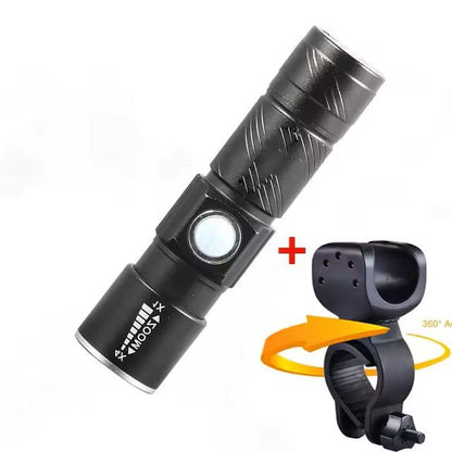 8000 Lumen Bike Light USB Rechargeable 3 In 1 Waterproof Headlight 7