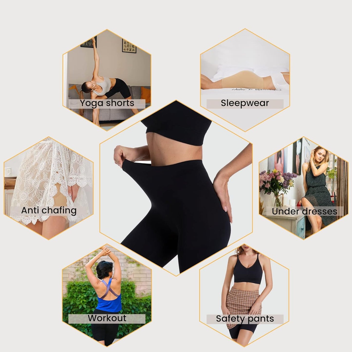Women Seamless Shaping Slip Shorts Tummy Control Boyshorts Panties AntiChafing Under Dress Shapewea 3