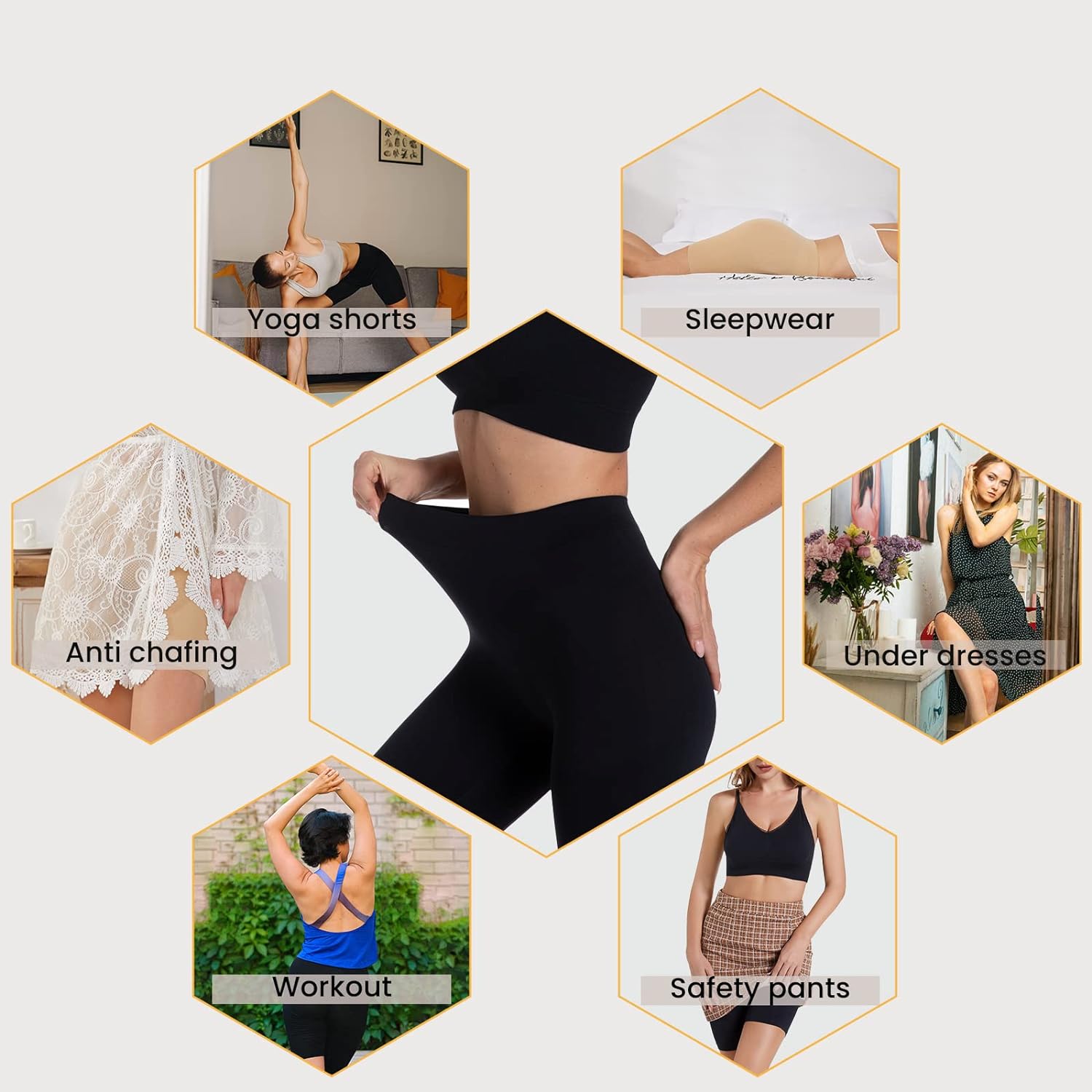 Women Seamless Shaping Slip Shorts Tummy Control Boyshorts Panties AntiChafing Under Dress Shapewea 3