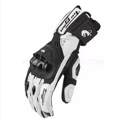 Men Leather Motorcycle Gloves Windproof Motocross Mittens Touch Screen Motorbike Safety Protection 2