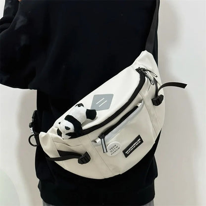 Reflective Chest Bag for Men & Women, Crossbody Waist Bag, Student Collage Shoulder Bag, Casual Purses & Handbag