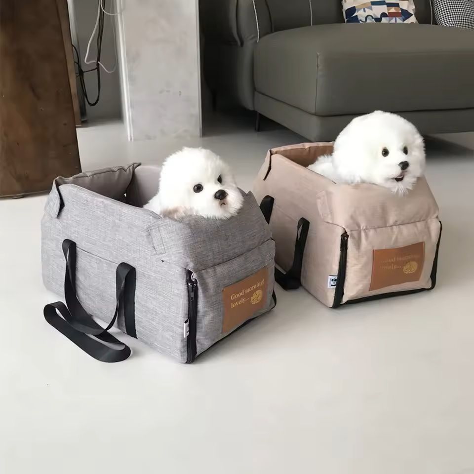 Dog Car Seat Bed Portable Travel Carrier For Small Pets 2