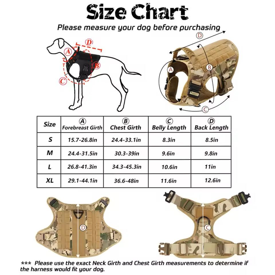 Large Dog Harness And Leash Training Set For Medium And Large Dogs 1