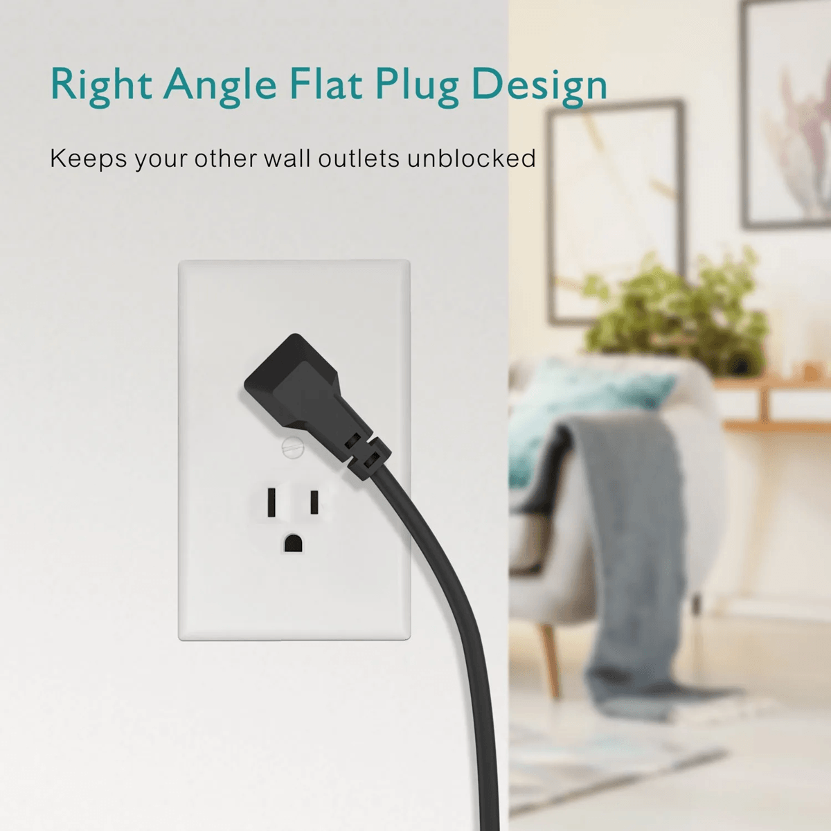 Transton 9 Outlet Power Strip With USB Ports And Surge Protection 6