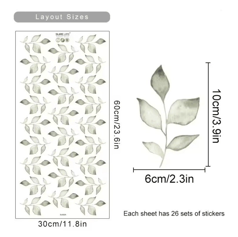 Boho Watercolor Flower Wall Decals  Removable EcoFriendly Floral Stickers For Bedroom And Living Ro 4
