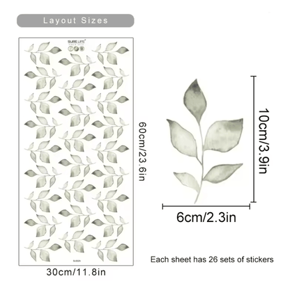 Boho Watercolor Flower Wall Decals  Removable EcoFriendly Floral Stickers For Bedroom And Living Ro 4