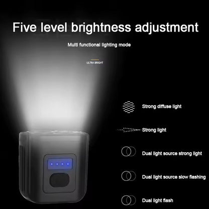 USB Rechargeable Bike Headlight Night Cycling Safety Front Lamp 2