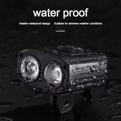 USB Rechargeable Bike Headlight Night Cycling Safety Front Lamp 4