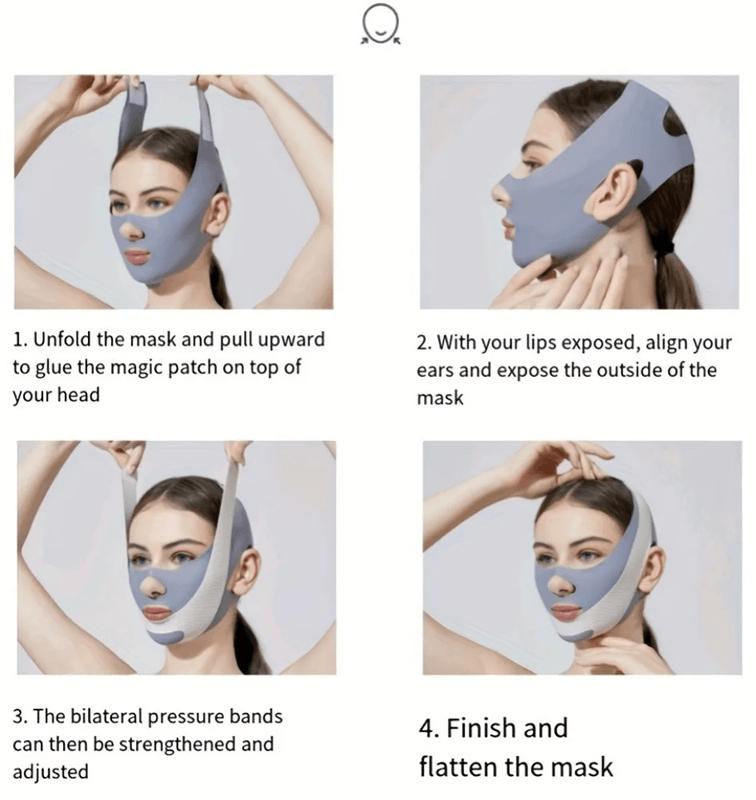 V Line Face Slimming Bandage  Double Chin Reducer And Facial Contouring Strap 1