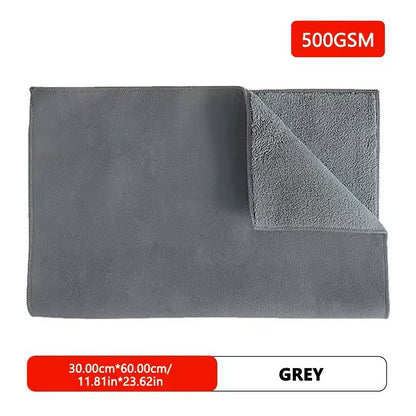 500GSM DoubleSided Car Cleaning Towel Coral Velvet Drying Cloth 9