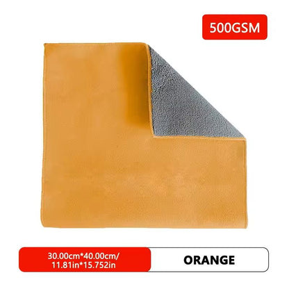 500GSM DoubleSided Car Cleaning Towel Coral Velvet Drying Cloth 7