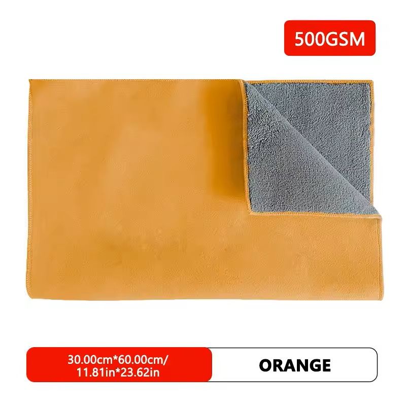 500GSM DoubleSided Car Cleaning Towel Coral Velvet Drying Cloth 8