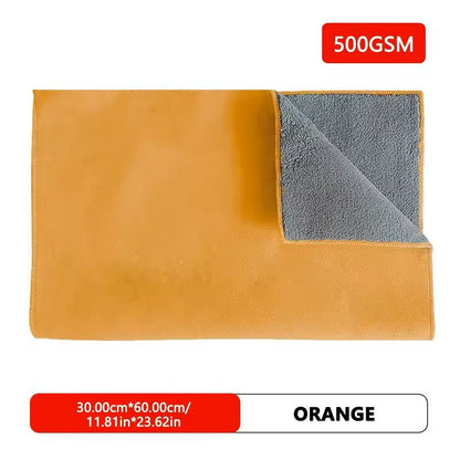 500GSM DoubleSided Car Cleaning Towel Coral Velvet Drying Cloth 8