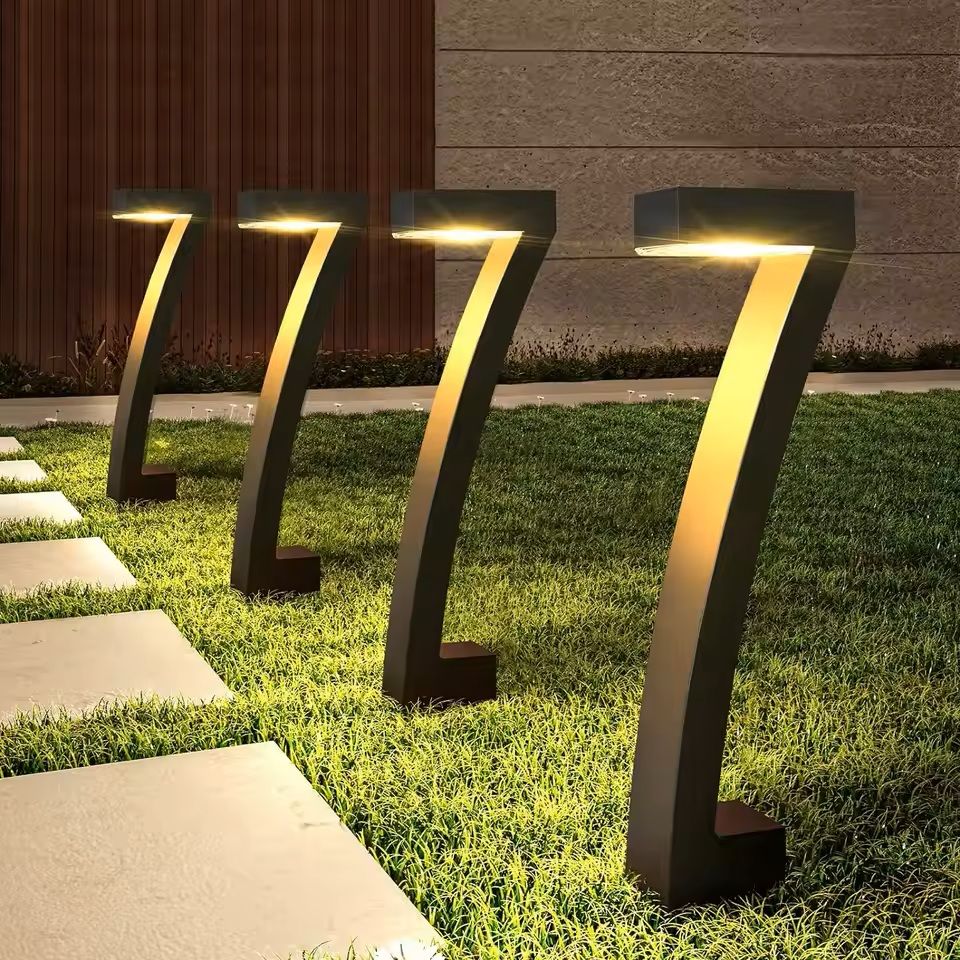 6 Pack Bright Solar Pathway Lights Auto On/Off Outdoor Landscape Set