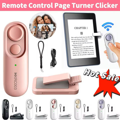 Remote Page Turner and Camera Clicker for E-Readers and Phones