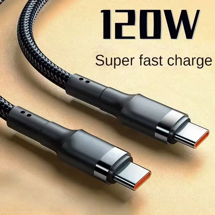120W USBC To USBC Fast Charging Cable For Phones And Tablets 6