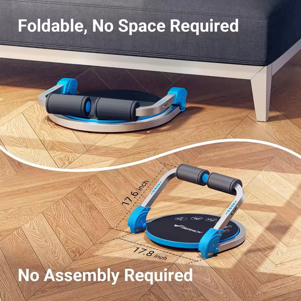 Adjustable Resistance Ab Workout Machine With Automatic Rebound 4