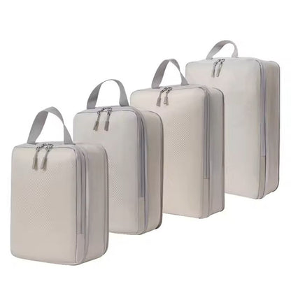 4Piece Travel Compression Packing Cubes Waterproof Organizer Set 9