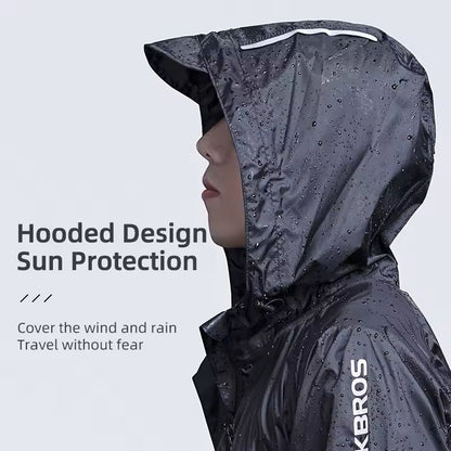 Mens Waterproof Cycling Jacket Reflective Hooded Windbreaker 5