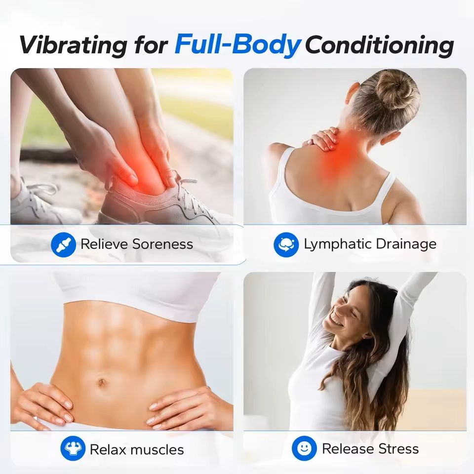 Vibration Plate Exercise Machine Whole Body Fitness Platform 2
