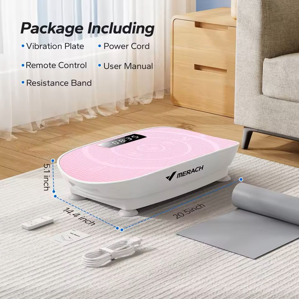 Vibration Plate Exercise Machine Whole Body Fitness Platform 7