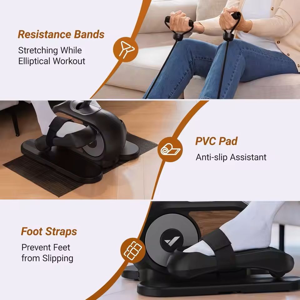 Under Desk Elliptical Machine With 12 Speed Settings And Quiet Operation 2