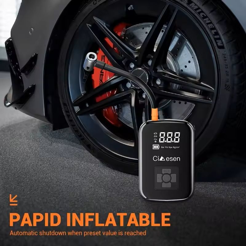 Portable Wireless Air Pump 150 PSI Electric Tire Inflator 5