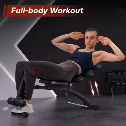 Multi-Functional Ab Trainer Adjustable Sit Up Workout Bench