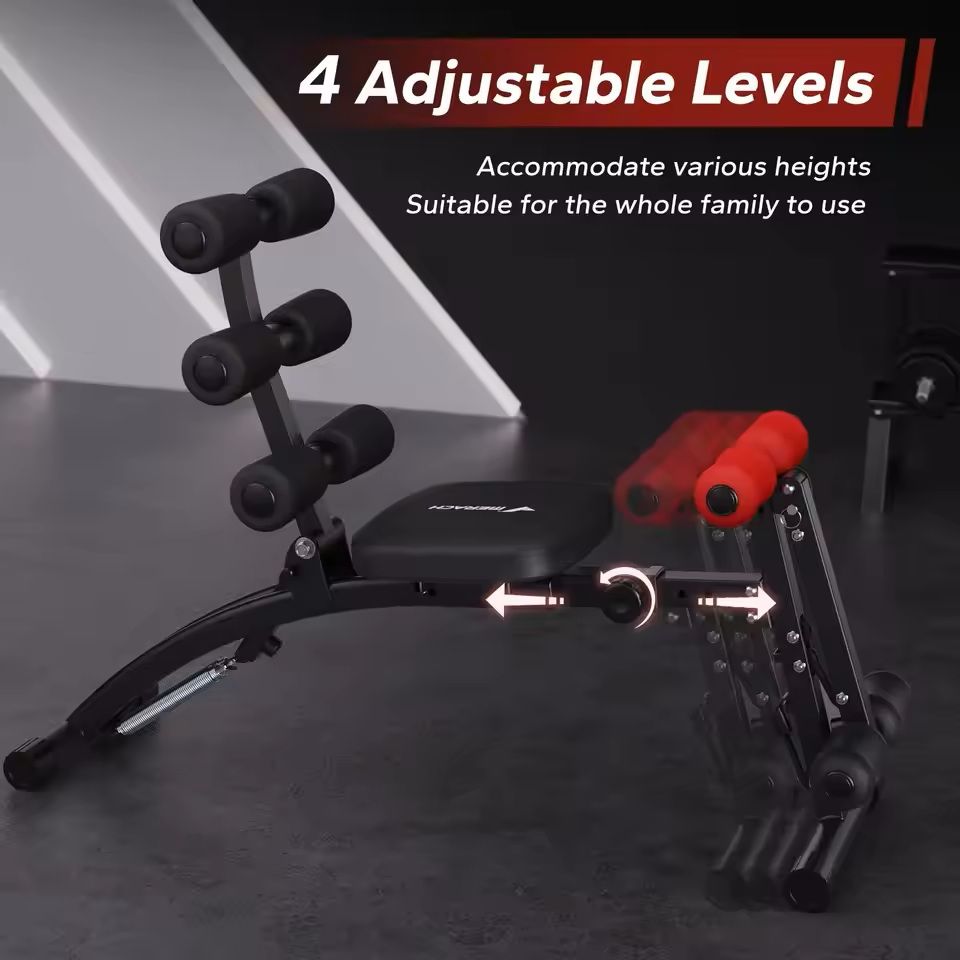MultiFunctional Ab Trainer Adjustable Sit Up Workout Bench 2