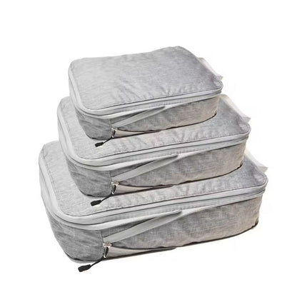 3Piece Compressible Packing Cube Set Waterproof Travel Organizer Bags 10