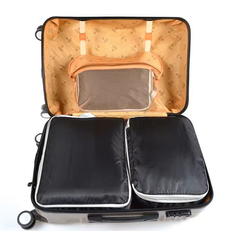 3Piece Compressible Packing Cube Set Waterproof Travel Organizer Bags 4